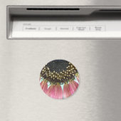 ピンクヒマワリ磁石 マグネット (インサイチュ (食洗機))