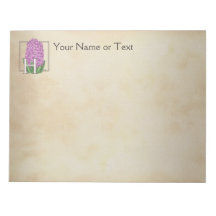 ピンクヒヤシンスフローラパーソナライズされたモノグラム