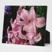 ピンクヒヤシンス春フローラ フォトプラーク (側面)
