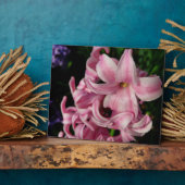 ピンクヒヤシンス春フローラ フォトプラーク (側面)