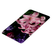 ピンクヒヤシンス春フローラ マグネット (左側)