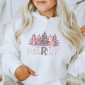 ピンクヒョウのクリスマスウィンターコージー スウェットシャツ