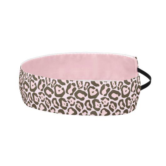 ピンクヒョウのチータワイルドアニマルプリントパターン アスレチックヘッドバンド (右)