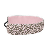 ピンクヒョウのチータワイルドアニマルプリントパターン アスレチックヘッドバンド (左)