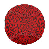 ピンクヒョウのテクスチャパターン。 野球ボール (正面)