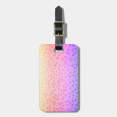 ピンクヒョウの荷物タグ ラゲッジタグ (正面縦)