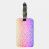 ピンクヒョウの荷物タグ ラゲッジタグ (裏面縦)
