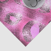 ピンクヒョウエレガントシャインモノグラムレターイニシャル 薄葉紙 (詳細)