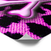 ピンクヒョウスカル ポスター (角)