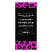 ピンクヒョウ印刷ラックカード ラックカード (裏面)