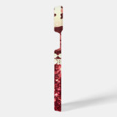 ピンクヒョウ柄とグリッター iPhoneケース (右側面)