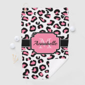 ピンクヒョウ柄 ゴルフタオル (インサイチュ)