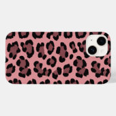 ピンクヒョウ柄iPhoneケース Case-Mate iPhoneケース (裏面 (横))