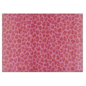 ピンクヒョウ皮膚切断板 カッティングボード (正面)