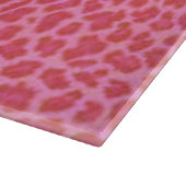 ピンクヒョウ皮膚切断板 カッティングボード (角)