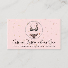 ピンクビキニ水着ランジェリー下着ブラパンツ 名刺