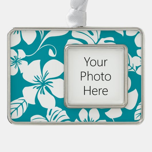 ピンクビキニ（アクアマリン） シルバープレートフレームオーナメント (正面)