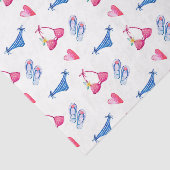 ピンクビキニ&ビーチサンダル(デザイン72ピンクシリーズ) 薄葉紙 (詳細)