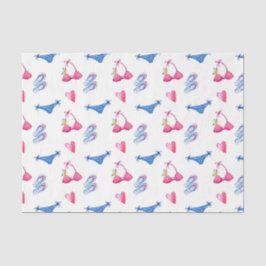 ピンクビキニ&ビーチサンダル(デザイン72ピンクシリーズ) 薄葉紙