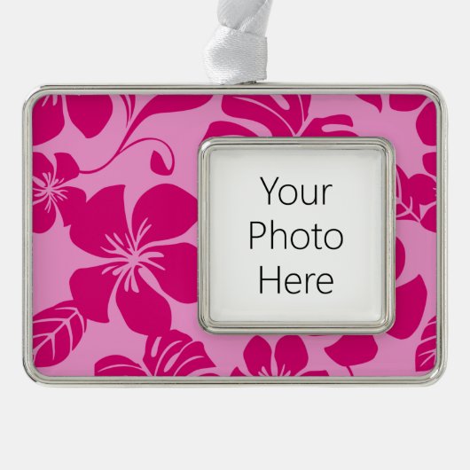 ピンクビキニ（ピンク×2） シルバープレートフレームオーナメント (正面)