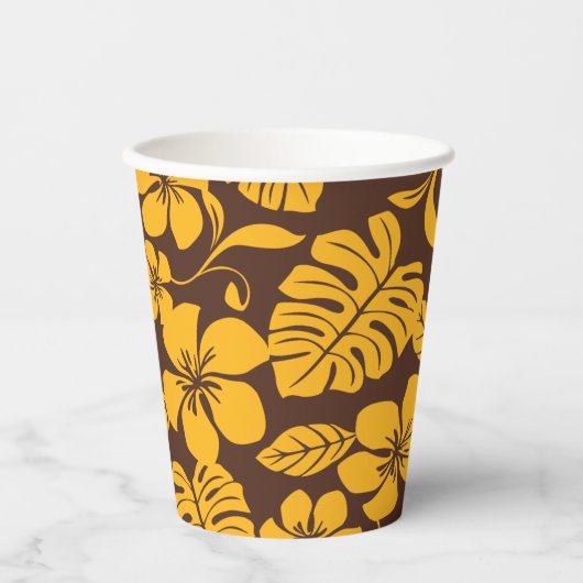 ピンクビキニ(ブラウン/金ゴールド) 紙コップ (正面)