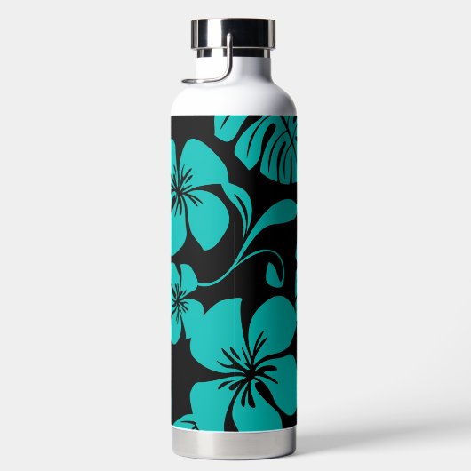 ピンクビキニ(ブラック/ティール（緑がかった色）) ウォーターボトル (右面)