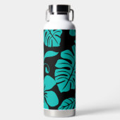 ピンクビキニ(ブラック/ティール（緑がかった色）) ウォーターボトル (正面)