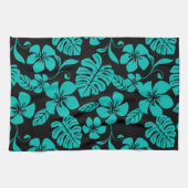 ピンクビキニ(ブラック/ティール（緑がかった色）) キッチンタオル (横)
