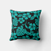 ピンクビキニ(ブラック/ティール（緑がかった色）) クッション (裏面)