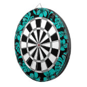 ピンクビキニ(ブラック/ティール（緑がかった色）) ダーツボード (正面右)