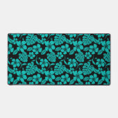 ピンクビキニ(ブラック/ティール（緑がかった色）) デスクマット (正面)