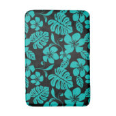 ピンクビキニ(ブラック/ティール（緑がかった色）) バスマット (正面縦)