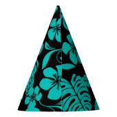 ピンクビキニ(ブラック/ティール（緑がかった色）)パーティー帽子 パーティーハット (裏面)