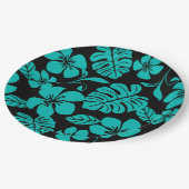 ピンクビキニ(ブラック/ティール（緑がかった色）) ペーパープレート (アングル)