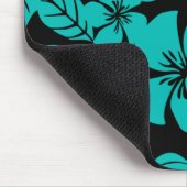 ピンクビキニ(ブラック/ティール（緑がかった色）) マウスパッド (コーナー)