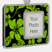 ピンクビキニ(ブラック/ライム) シルバープレートフレームオーナメント (右)