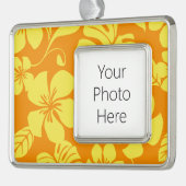 ピンクビキニ（ミカン/イエロー） シルバープレートフレームオーナメント (左)