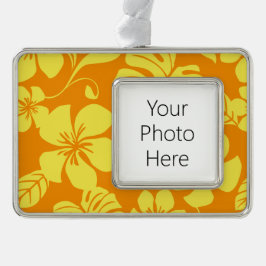 ピンクビキニ（ミカン/イエロー） シルバープレートフレームオーナメント