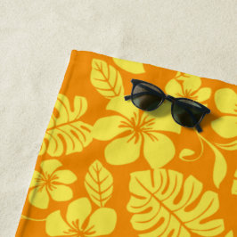 ピンクビキニ（ミカン/イエロー） ビーチタオル