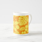 ピンクビキニ（ミカン/イエロー） ボーンチャイナマグカップ (正面右)