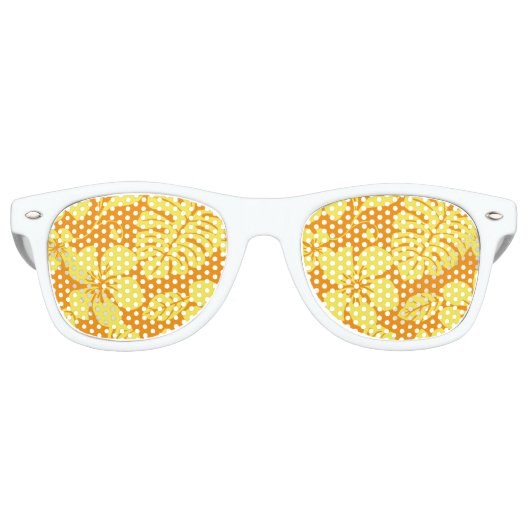 ピンクビキニ（ミカン/イエロー） レトロサングラス (正面)