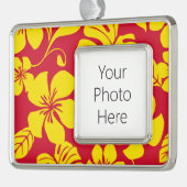 ピンクビキニ(赤/金ゴールド) シルバープレートフレームオーナメント (左)