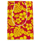 ピンクビキニ(赤/金ゴールド) ミディアムペーパーバッグ (正面)