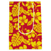 ピンクビキニ(赤/金ゴールド) ミディアムペーパーバッグ (裏面)