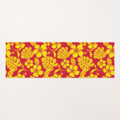 ピンクビキニ(赤/金ゴールド) ヨガマット (正面(横))