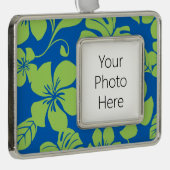 ピンクビキニ（青/緑） シルバープレートフレームオーナメント (右)