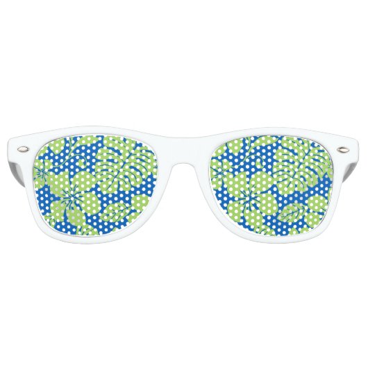 ピンクビキニ（青/緑） レトロサングラス (正面)