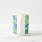 ピンクビキニ（青/緑）骨中国マグカップ ボーンチャイナマグカップ (裏面)