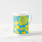 ピンクビキニ（青/黄） ボーンチャイナマグカップ (正面右)