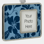 ピンクビキニ（青x 2） シルバープレートフレームオーナメント (右)